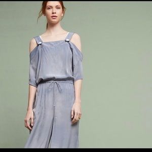 Saturday Sunday Anthropologie cold shoulder jumpsuit women’s size Small